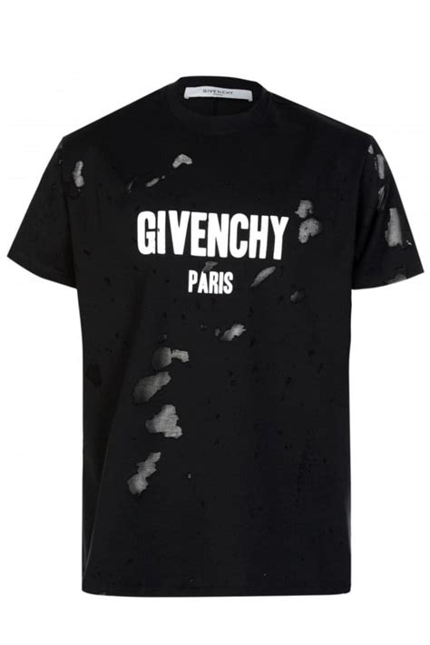 givenchy brown t shirt|givenchy distressed t shirt.